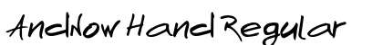 AndNow Hand Regular preview