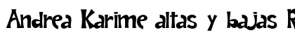 Andrea Karime altas y bajas Regular preview