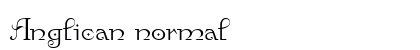 Anglican normal preview
