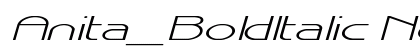 Anita_BoldItalic Normal preview