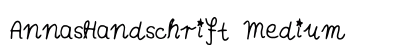 AnnasHandschrift Medium preview