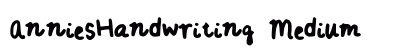 AnniesHandwriting Medium preview