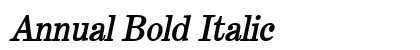 Annual Bold Italic Preview