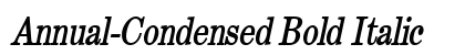 Annual-Condensed Bold Italic Preview