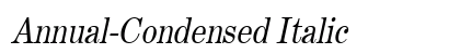 Annual-Condensed Italic Preview