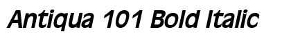 Antiqua 101 Bold Italic Preview