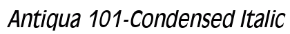 Antiqua 101-Condensed Italic preview