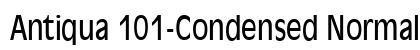 Antiqua 101-Condensed Normal preview