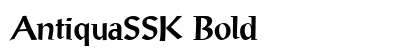 AntiquaSSK Bold preview