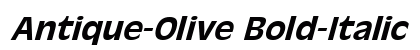 Antique-Olive Bold-Italic preview