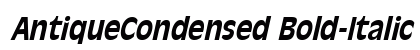 AntiqueCondensed Bold-Italic preview