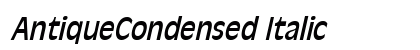 AntiqueCondensed Italic preview