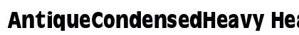 AntiqueCondensedHeavy Heavy preview