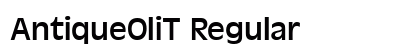 AntiqueOliT Regular Preview