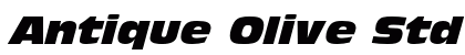 Antique Olive Std Nord Italic Preview