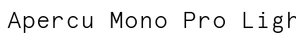 Apercu Mono Pro Light Preview