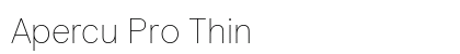 Apercu Pro Thin Preview