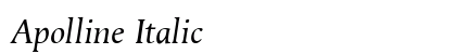 Apolline Italic Preview