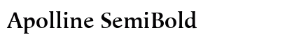 Apolline SemiBold Preview