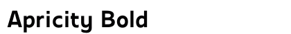 Apricity Bold preview