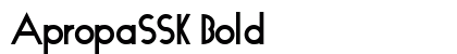 ApropaSSK Bold preview