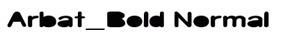 Arbat_Bold Normal preview