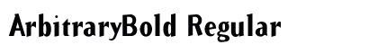 ArbitraryBold Regular Preview