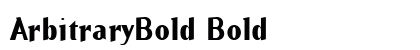 ArbitraryBold Bold preview