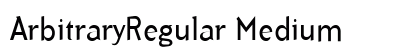 ArbitraryRegular Medium preview
