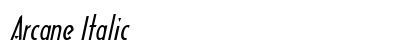 Arcane Italic preview