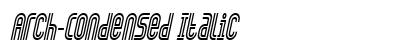 Arch-Condensed Italic preview