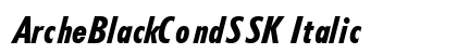ArcheBlackCondSSK Italic preview