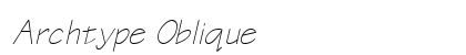 Archtype Oblique preview