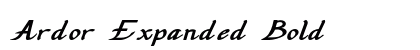 Ardor Expanded Bold Preview