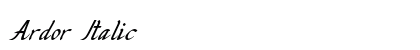 Ardor Italic preview