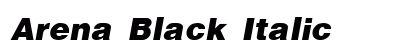 Arena Black Italic preview