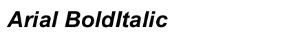 Arial BoldItalic Preview