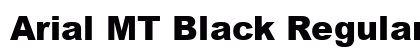Arial MT Black Regular preview