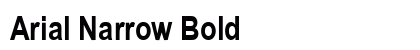 Arial Narrow Bold Preview