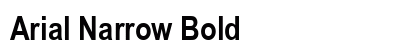 Arial Narrow Bold Preview