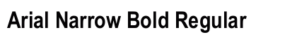 Arial Narrow Bold Regular preview