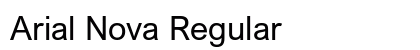 Arial Nova Regular preview