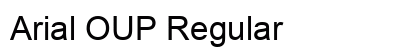 Arial OUP Regular preview