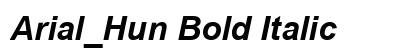 Arial_Hun Bold Italic Preview