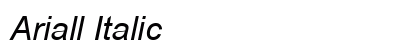 Ariall Italic preview