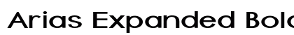 Arias Expanded Bold Preview