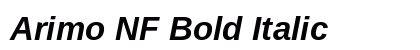 Arimo NF Bold Italic Preview