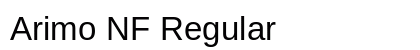 Arimo NF Regular Preview