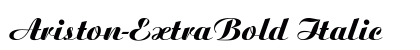 Ariston-ExtraBold Italic preview
