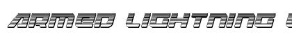Armed Lightning Chrome Italic Italic preview